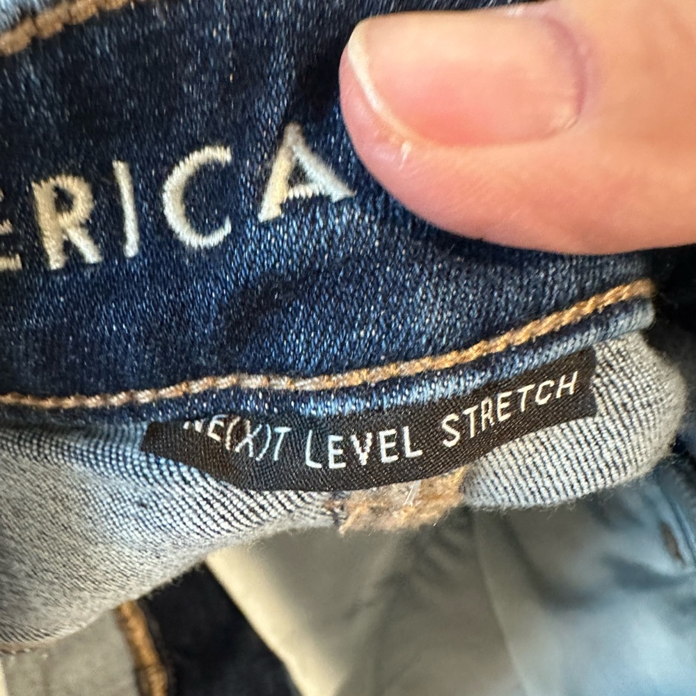 American Eagle Outfitters Dark Blue Skinny Jeggings - Picture 3 of 8